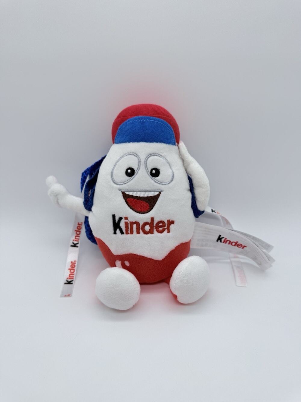 Rare KINDER Soft Stuffed Mascot Pilot With Mesh Backpack No candy